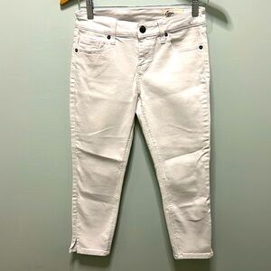 Cosmic Blue Love Denim Jeans Womens White Pants Size‎ 26 (Rise 29”/Inseam 21”)